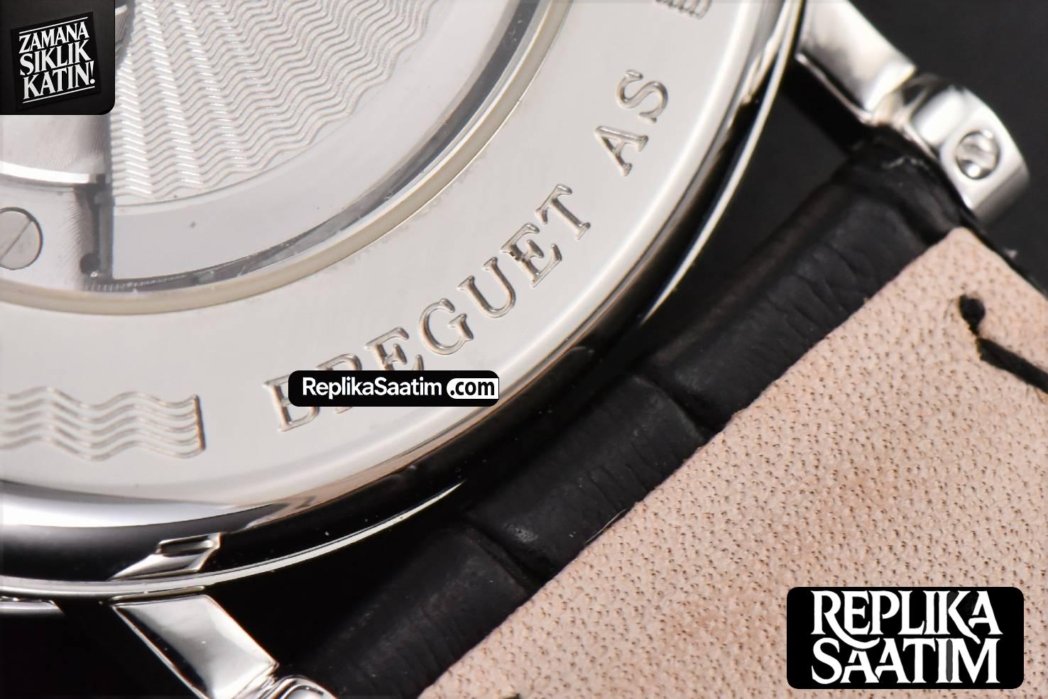 Classique 5177 40.5mm LTF White Dots Dial Roma Marker Black Leather Strap MY9015 -21