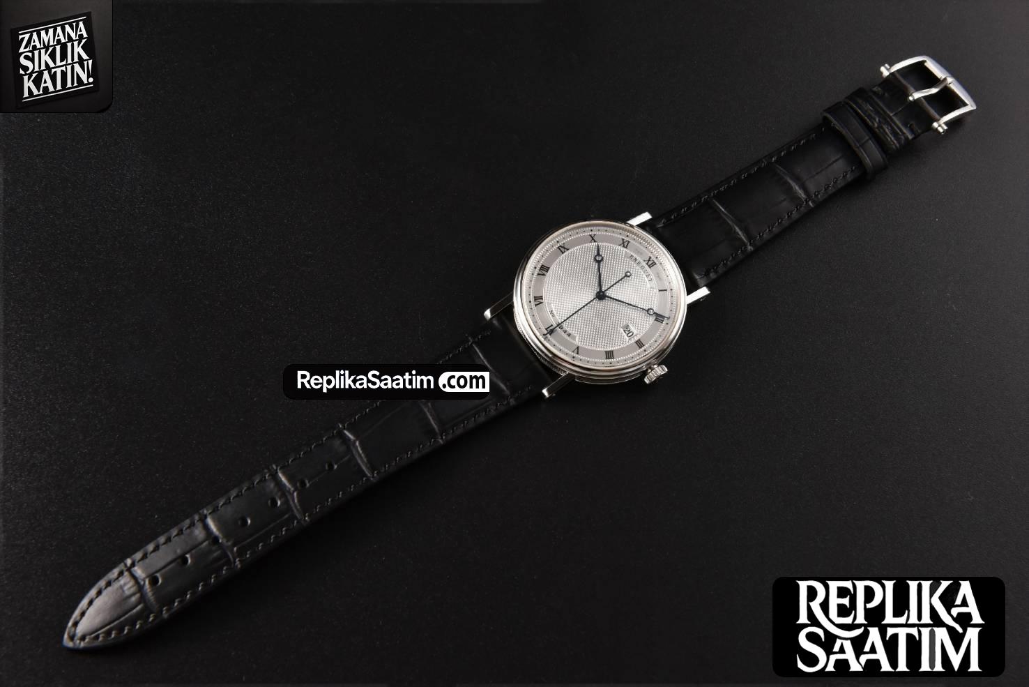 Classique 5177 40.5mm LTF White Dots Dial Roma Marker Black Leather Strap MY9015 -27