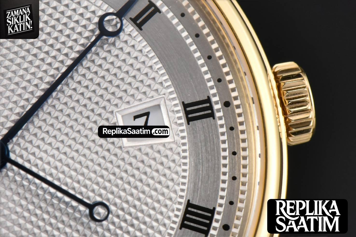 Classique 5177 40.5mm LTF YG White Dots Dial Roma Marker Brown Leather Strap MY9015 -10
