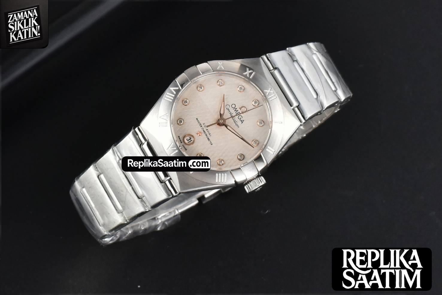 Constellation 29mm TWSF White Dial RG Diamond Marker SS Bracelet A8700 -30