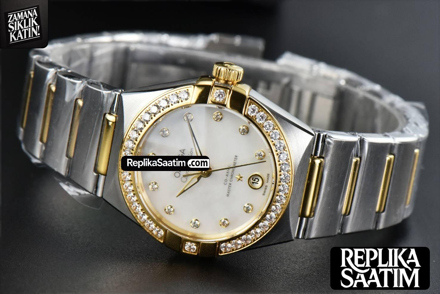 Constellation 29mm TWSF YG Diamond MOP Dial YG/SS Bracelet A8700 -06