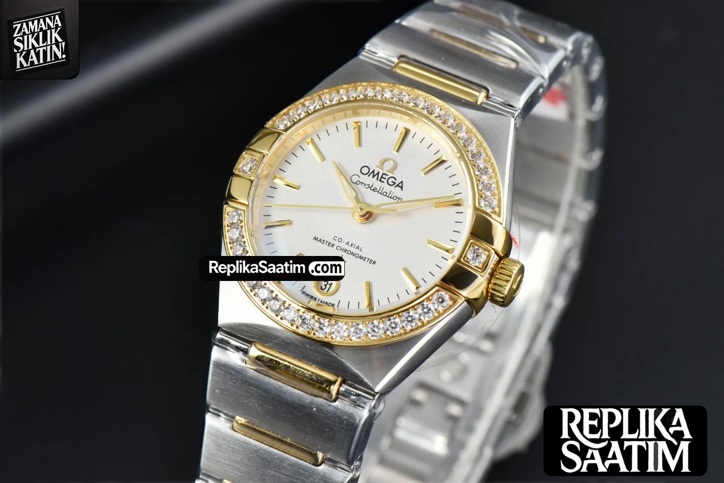 Constellation 29mm TWSF YG Diamond White Dial Stick Marker YG/SS Bracelet A8700 -03