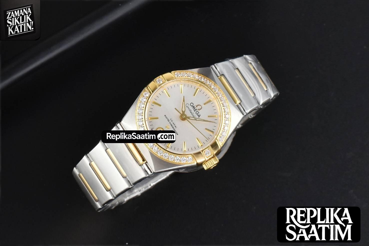 Constellation 29mm TWSF YG Diamond White Dial Stick Marker YG/SS Bracelet A8700 -05