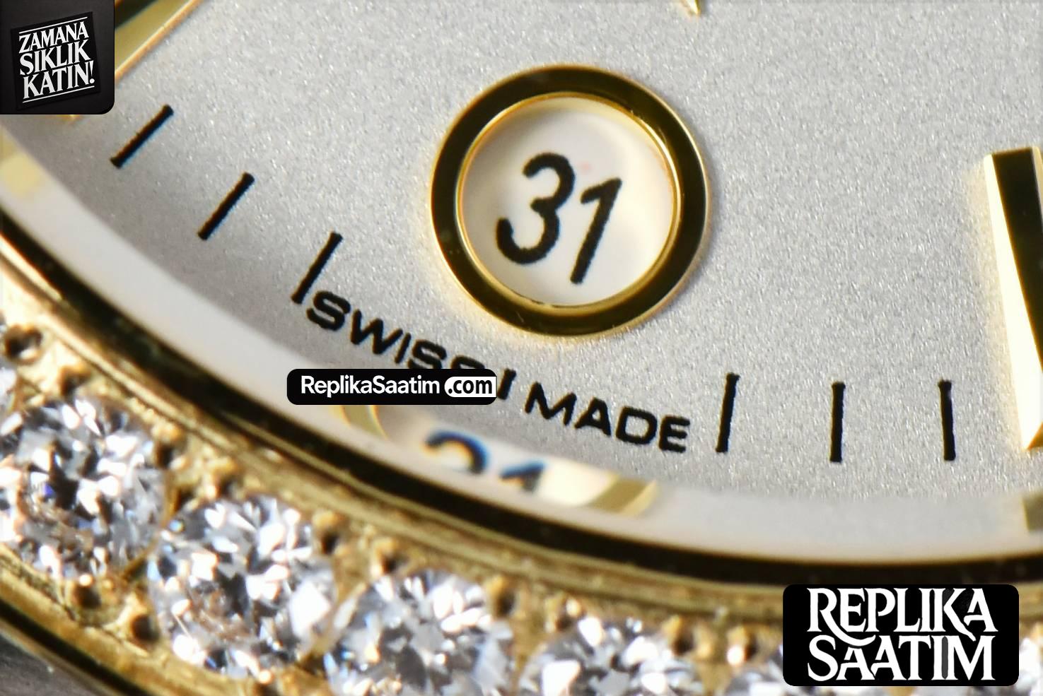 Constellation 29mm TWSF YG Diamond White Dial Stick Marker YG/SS Bracelet A8700 -09