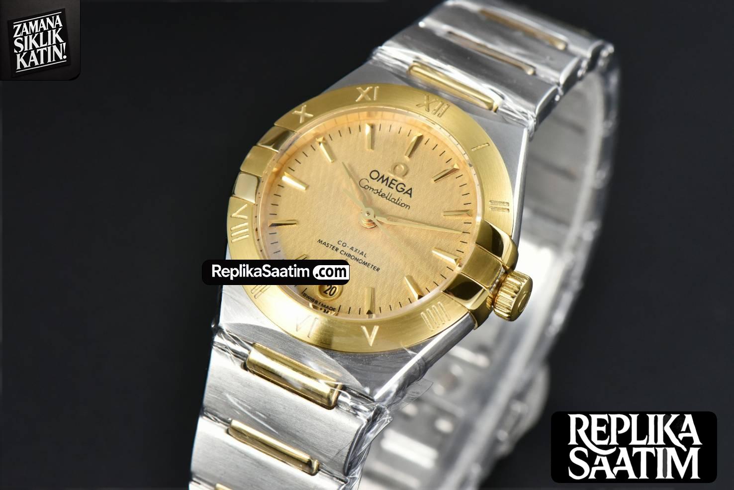 Constellation 29mm TWSF YG Gold Textured Dial YG/SS Bracelet A8700 -03