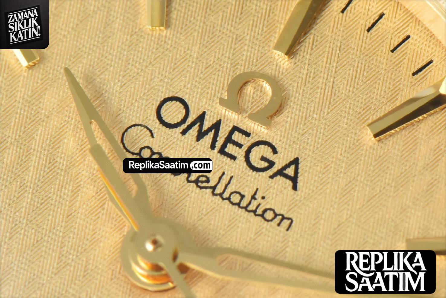 Constellation 29mm TWSF YG Gold Textured Dial YG/SS Bracelet A8700 -04