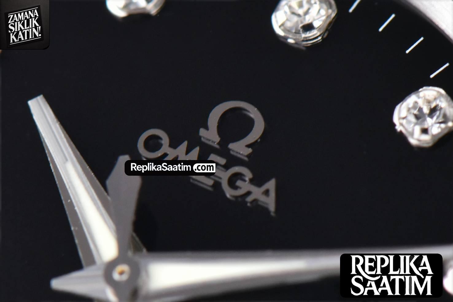 Constellation 38mm SS VSF Black Dial Diamond Markers on SS Bracelet A8500 Super Clone -05