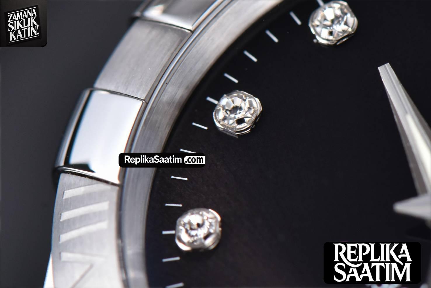 Constellation 38mm SS VSF Black Dial Diamond Markers on SS Bracelet A8500 Super Clone -06