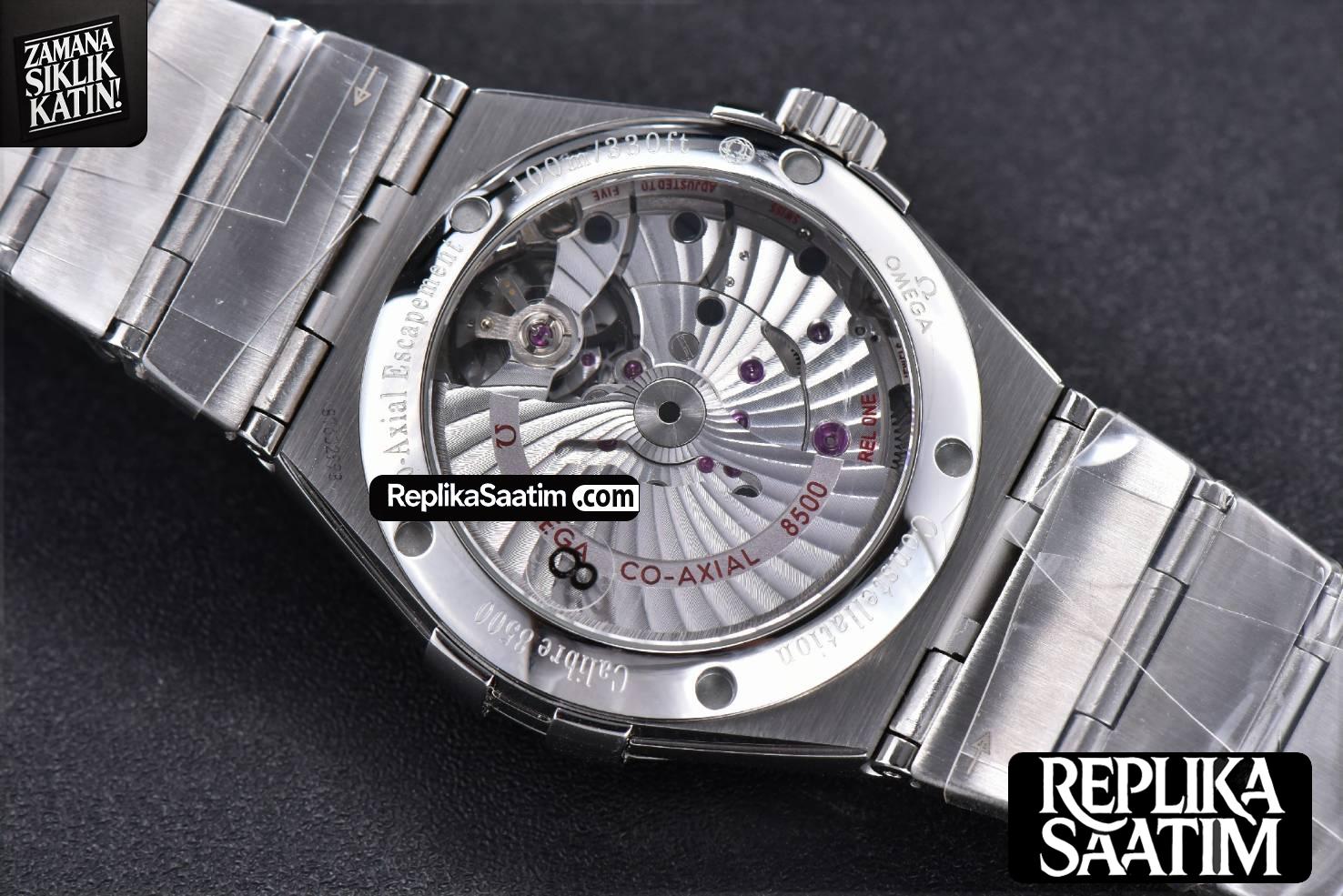 Constellation 38mm SS VSF Black Dial Diamond Markers on SS Bracelet A8500 Super Clone -17