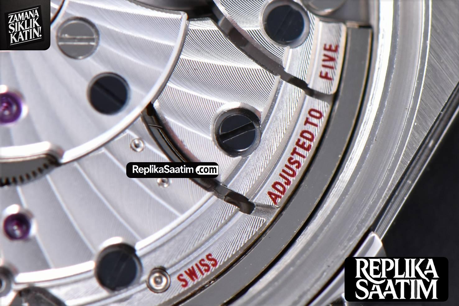 Constellation 38mm SS VSF Black Dial Diamond Markers on SS Bracelet A8500 Super Clone -18