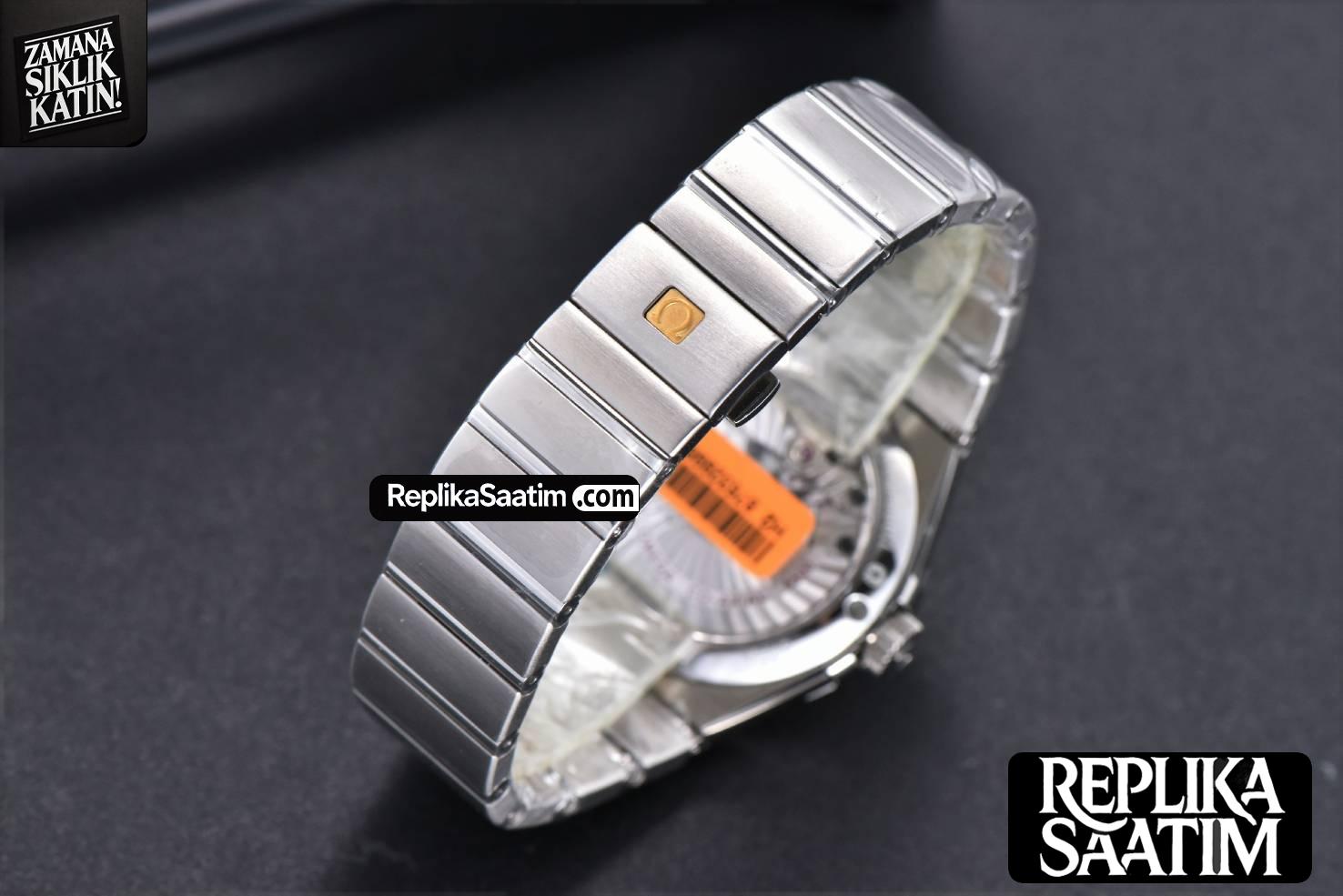 Constellation 38mm SS VSF Black Dial Diamond Markers on SS Bracelet A8500 Super Clone -24