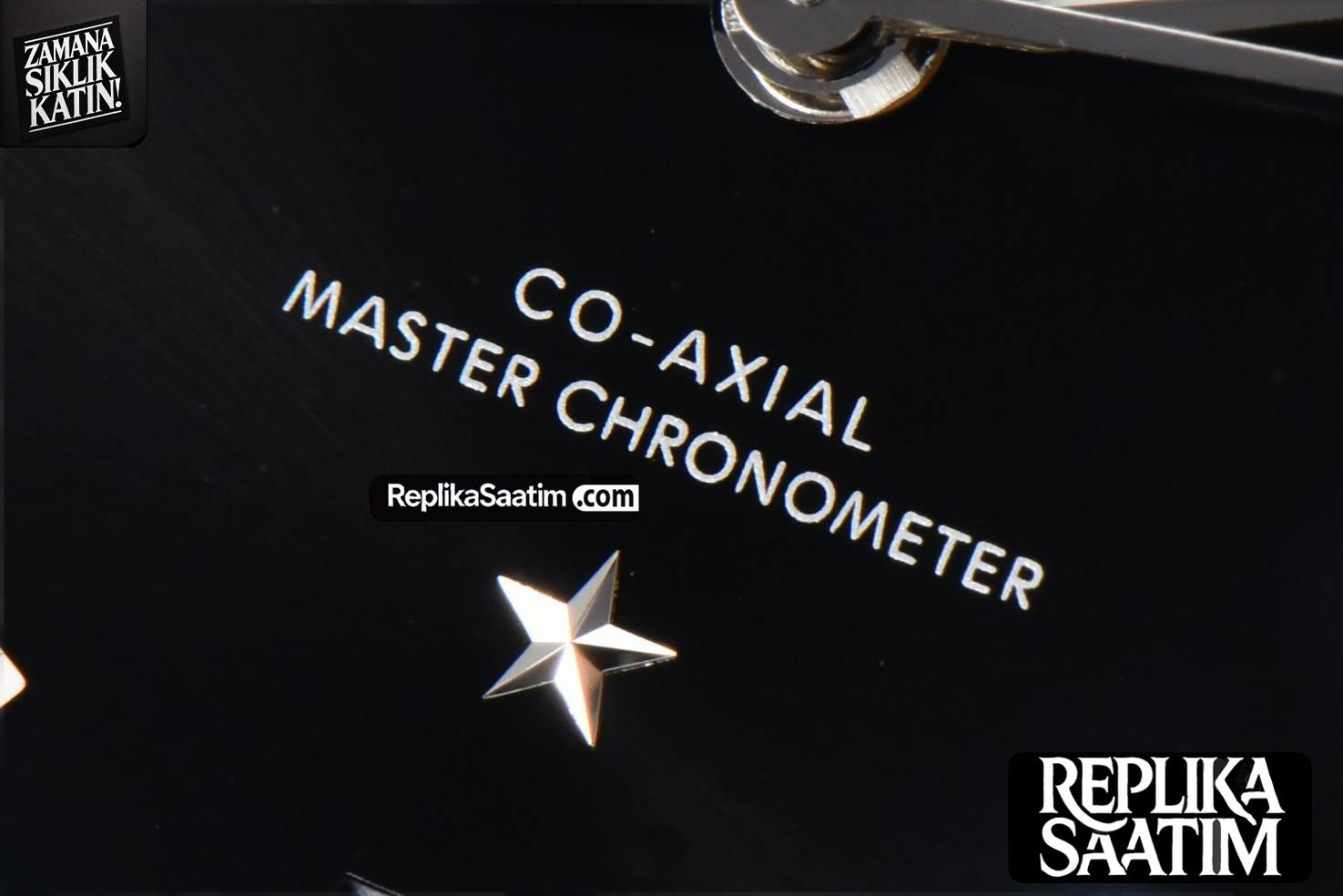 Constellation 41mm VSF Black Ceramic Black Dial Black Gummy Strap A8900 -06