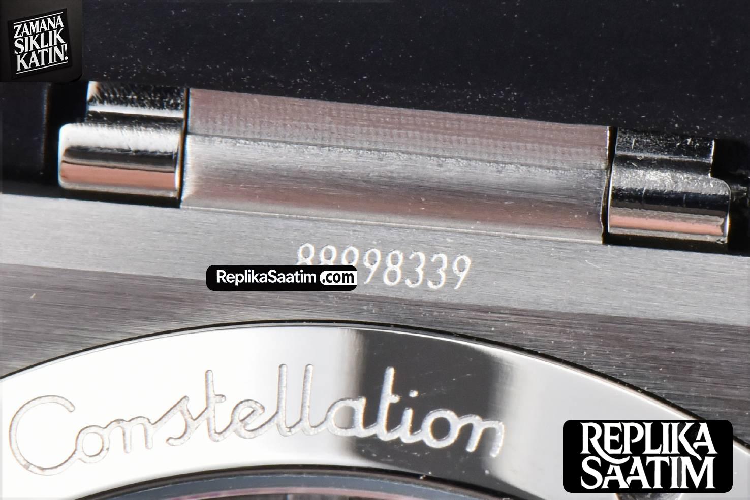 Constellation 41mm VSF Black Ceramic Black Dial Black Gummy Strap A8900 -16