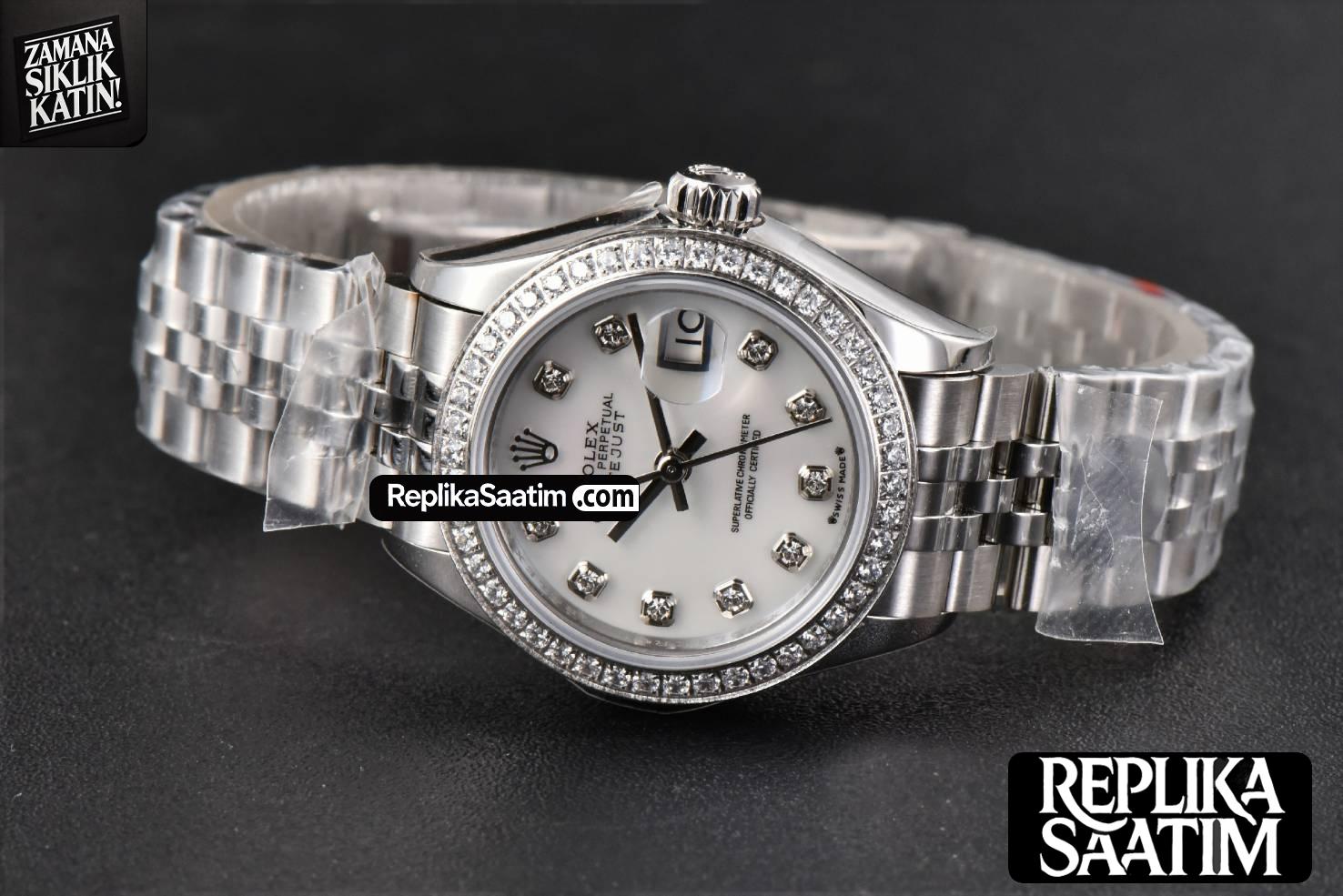 DateJust 28MM Ladies WF Diamond MOP Dial Diamond Marker Jubilee Bracelet A2236 -15