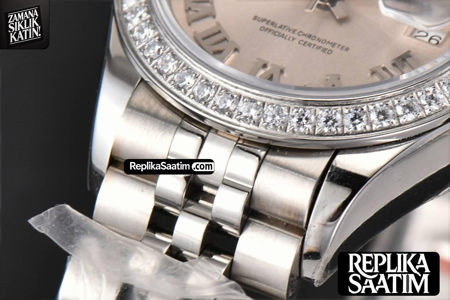 DateJust 28MM Ladies WF Diamond Silver Dial Roma Marker Jubilee Bracelet A2236 -10