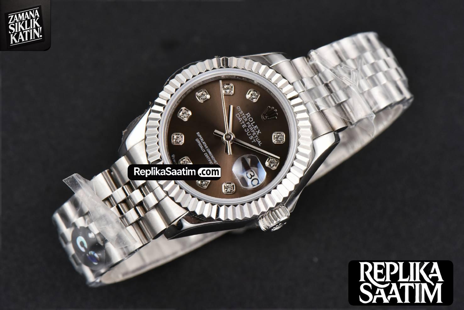 DateJust 28MM Ladies WF Gray Dial Diamond Marker Jubilee Bracelet A2236 -03