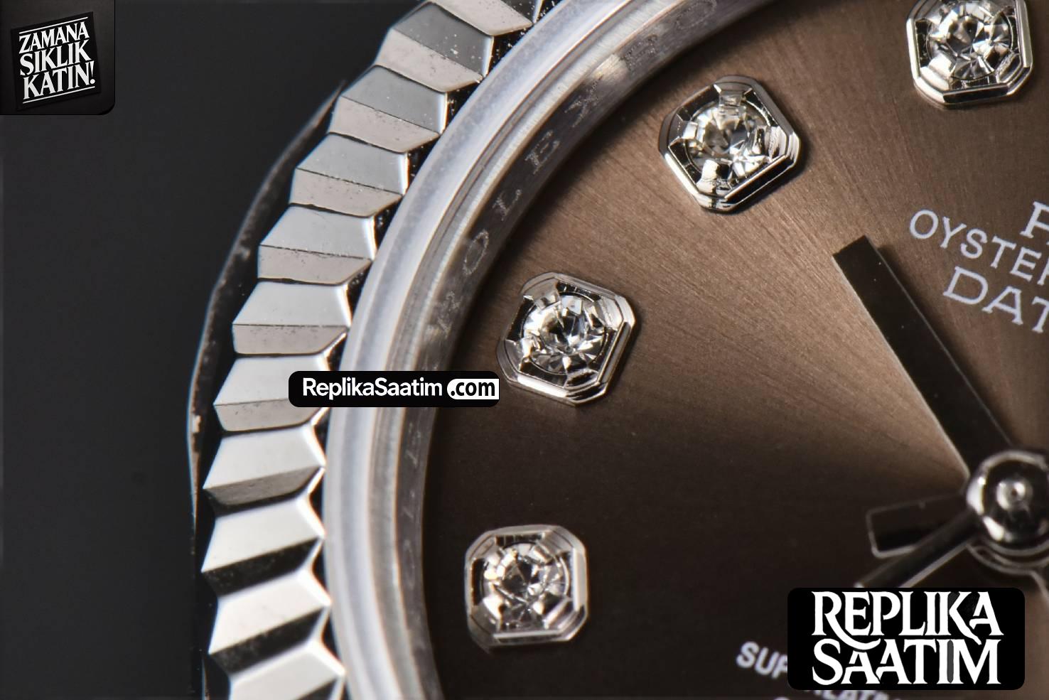 DateJust 28MM Ladies WF Gray Dial Diamond Marker Jubilee Bracelet A2236 -06