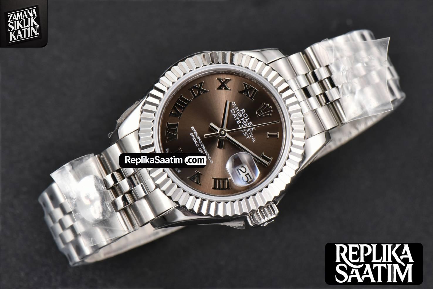 DateJust 28MM Ladies WF Gray Dial Roma Marker Jubilee Bracelet A2236 -02