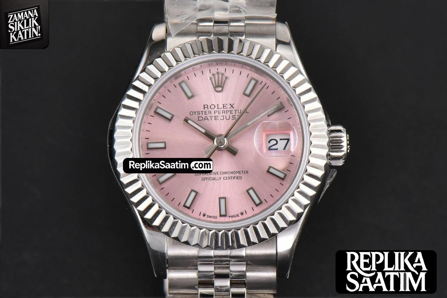 DateJust 28MM Ladies WF Pink Dial Jubilee Bracelet A2236 -01