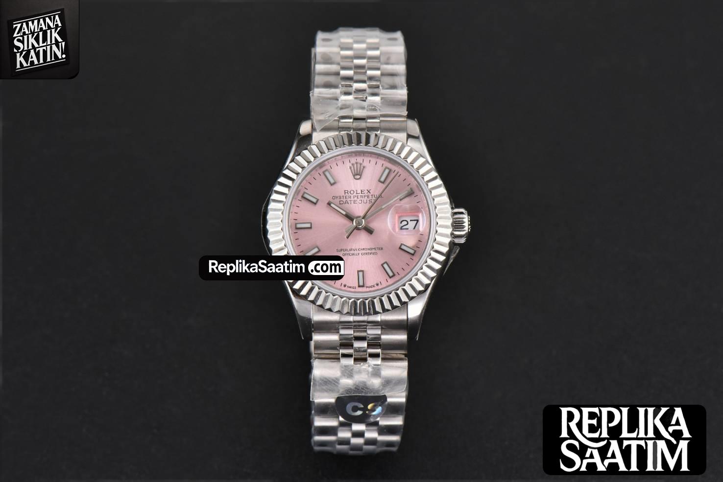 DateJust 28MM Ladies WF Pink Dial Jubilee Bracelet A2236 -02