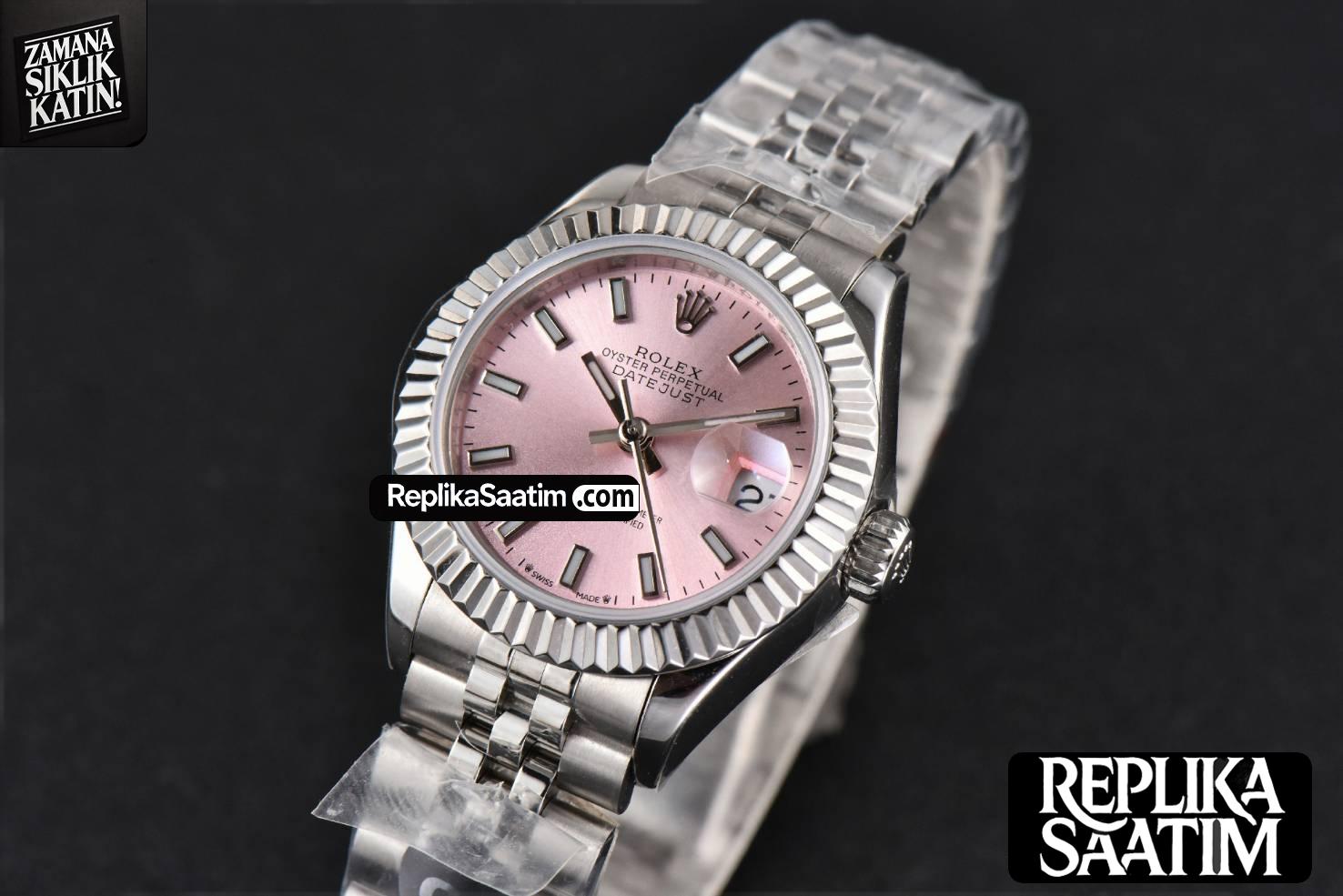 DateJust 28MM Ladies WF Pink Dial Jubilee Bracelet A2236 -04