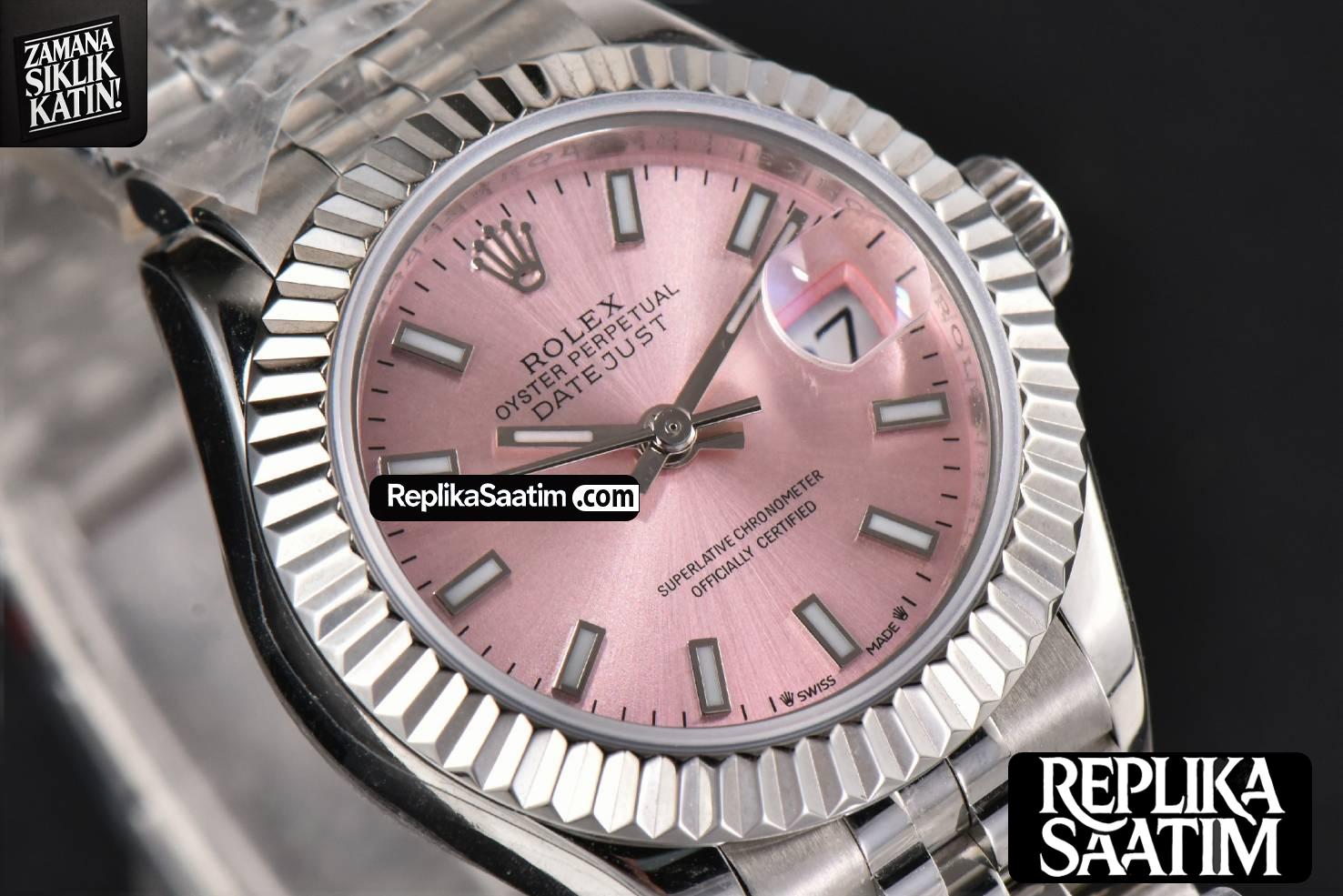 DateJust 28MM Ladies WF Pink Dial Jubilee Bracelet A2236 -11