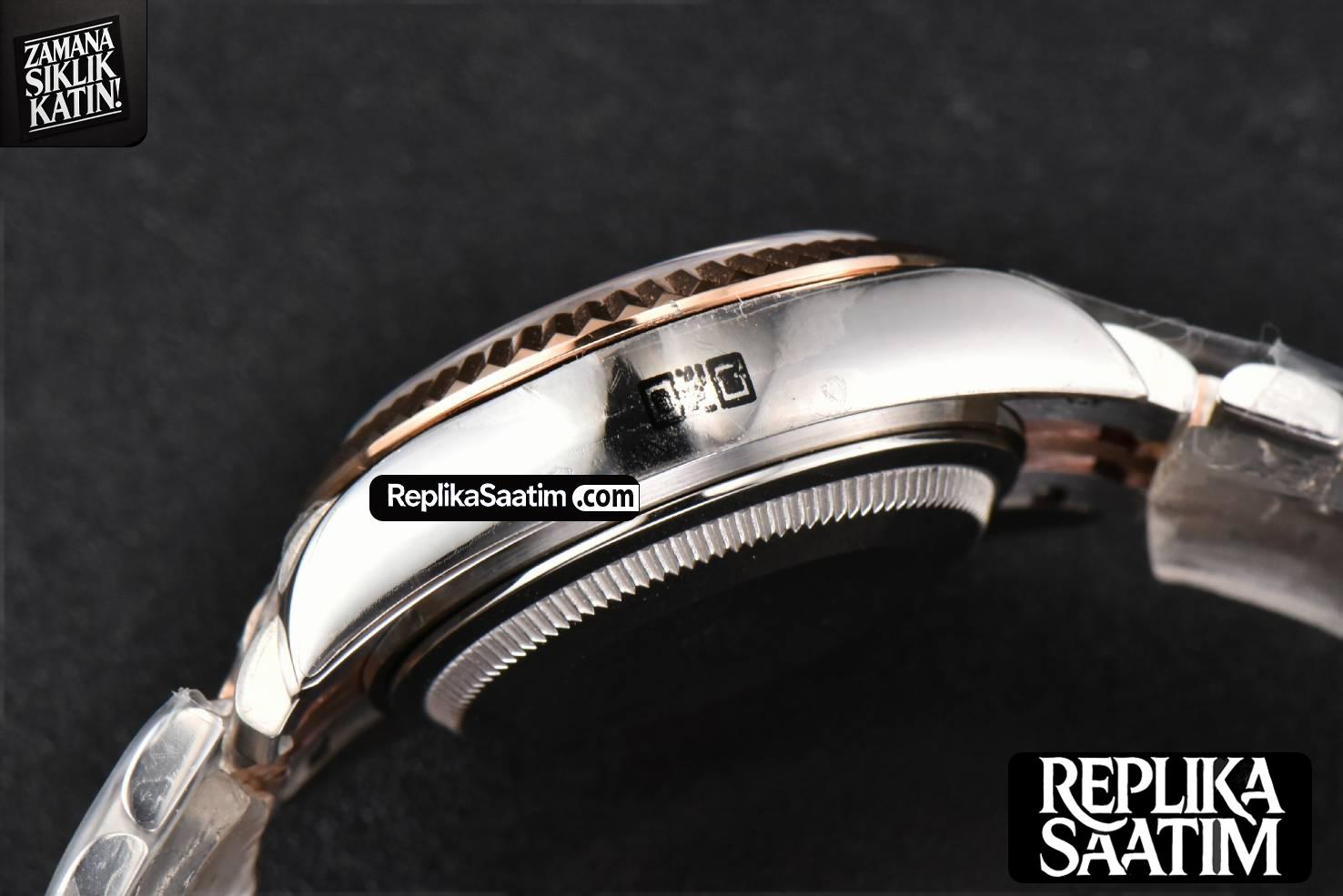 DateJust 28MM Ladies WF RG/SS Brown Dial Diamond Roma Marker Jubilee Bracelet A2236 -17