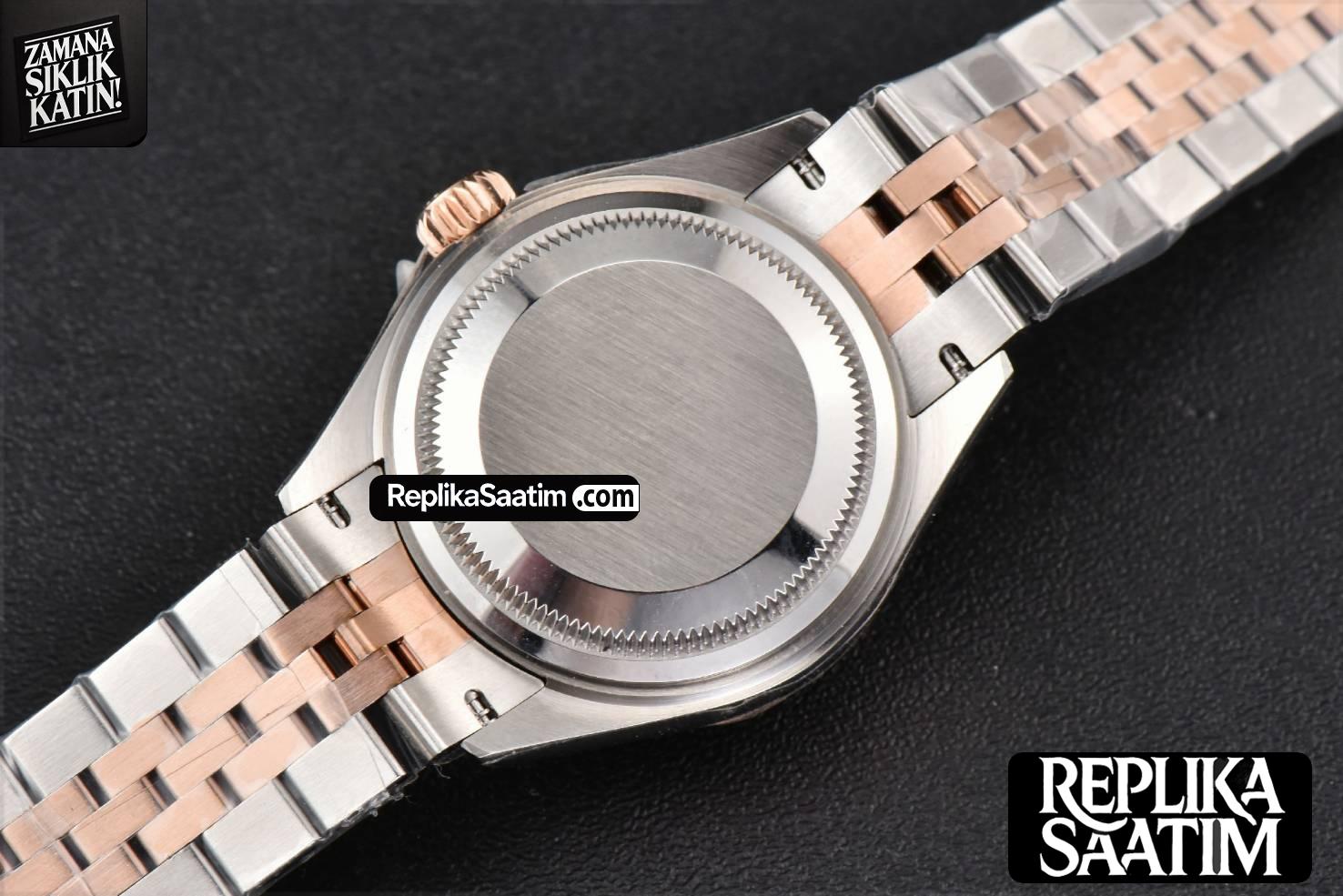 DateJust 28MM Ladies WF RG/SS Brown Dial Roma Marker Jubilee Bracelet A2236 -18