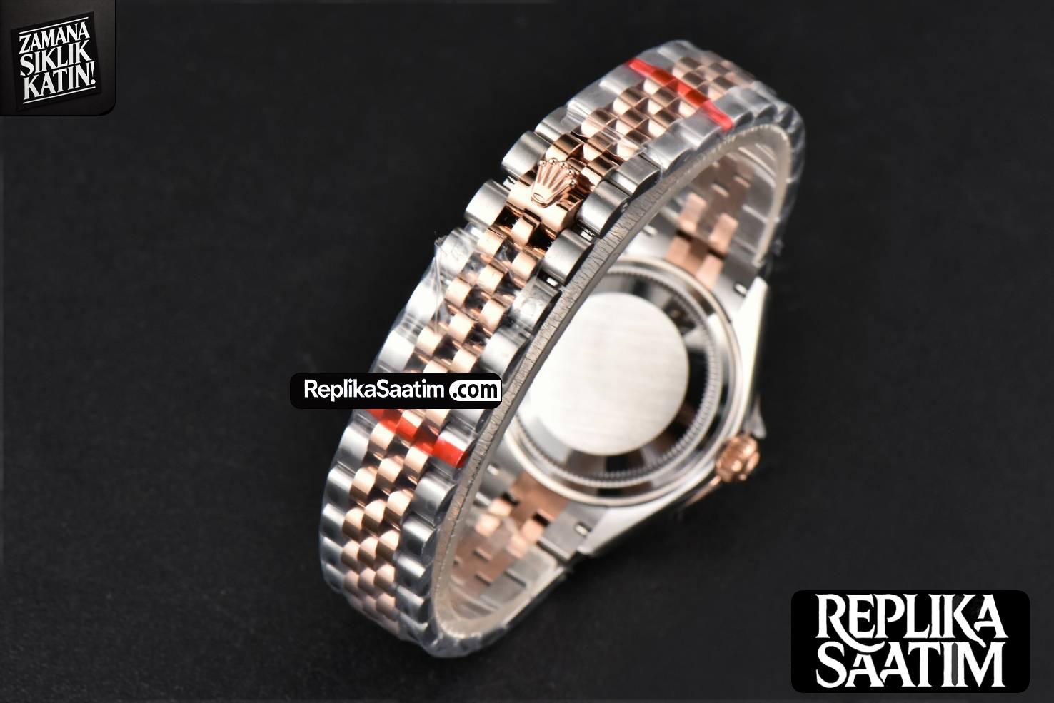 DateJust 28MM Ladies WF RG/SS Diamond MOP Dial Diamond Marker Jubilee Bracelet A2236 -29