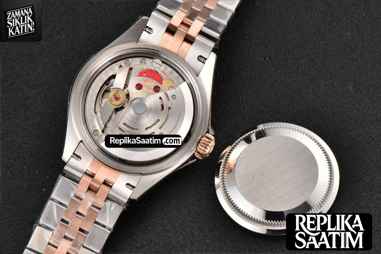 DateJust 28MM Ladies WF RG/SS Diamond RG Dial Roma Marker Jubilee Bracelet A2236 -17
