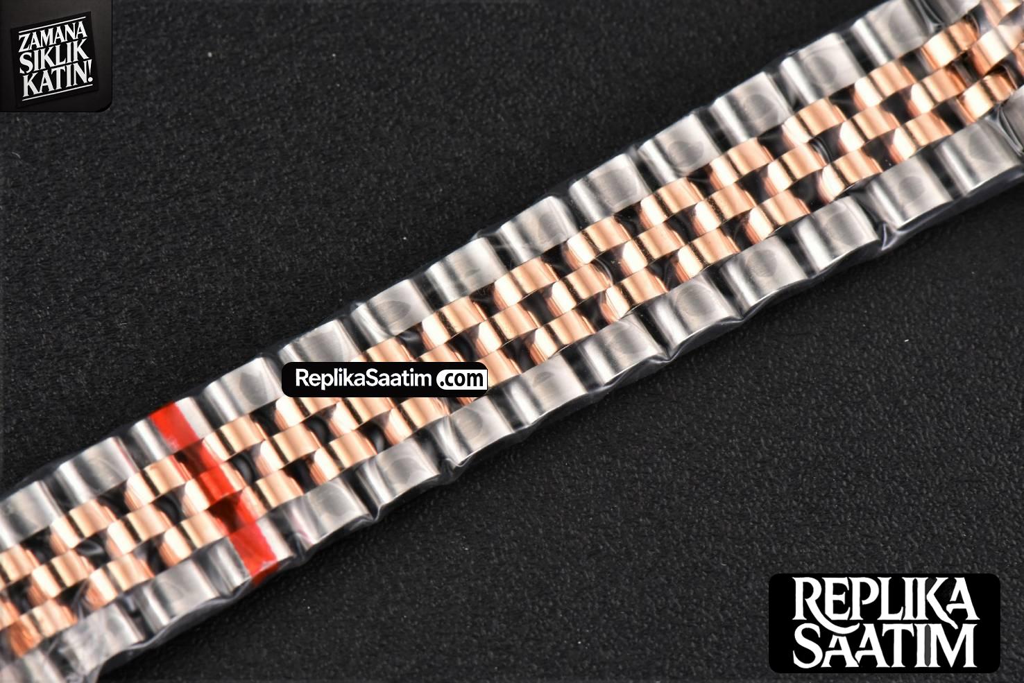 DateJust 28MM Ladies WF RG/SS Purple Dial Diamond Marker Jubilee Bracelet A2236 -25