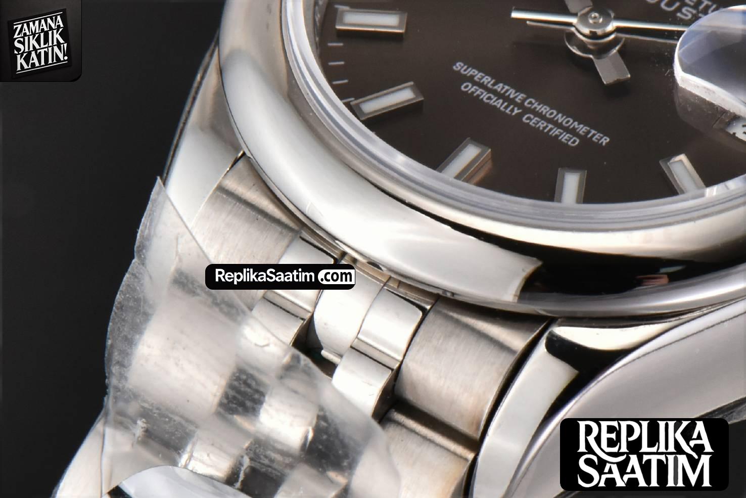 DateJust 28MM Ladies WF Smooth Bezel Gray Dial Jubilee Bracelet A2236 -10