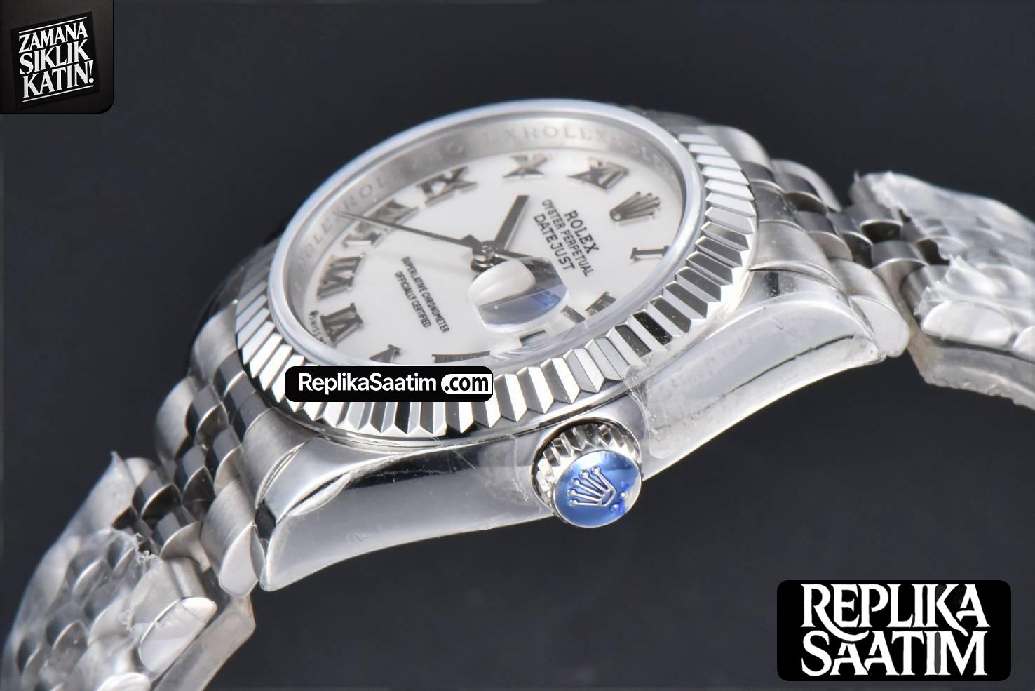 DateJust 28MM WF White Dial Lume Marker Jubilee Bracelet A2671 -10