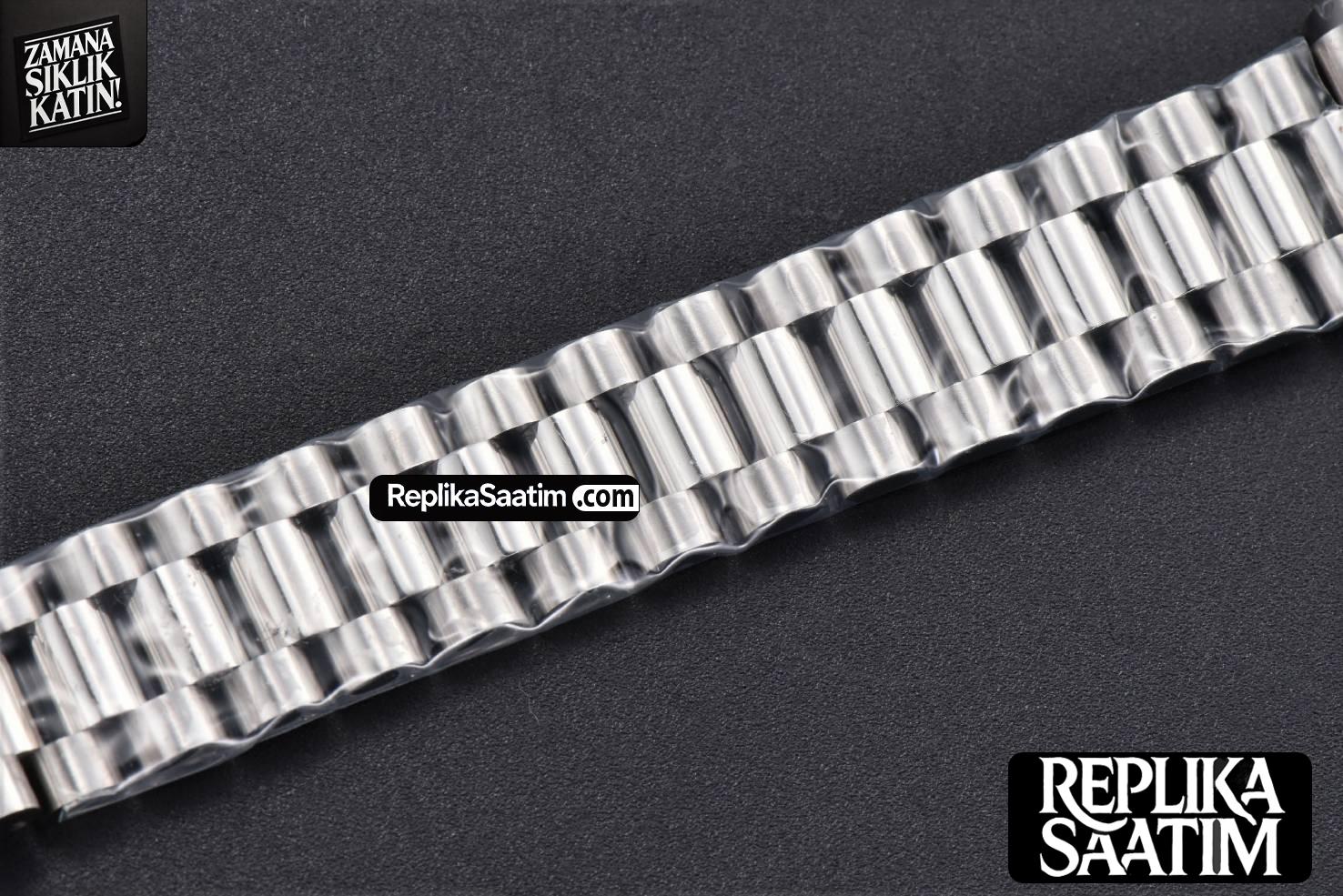 DateJust 31MM 904L GMF Fluted Bezel Blue Flowers Dial President Bracelet A2824 -29