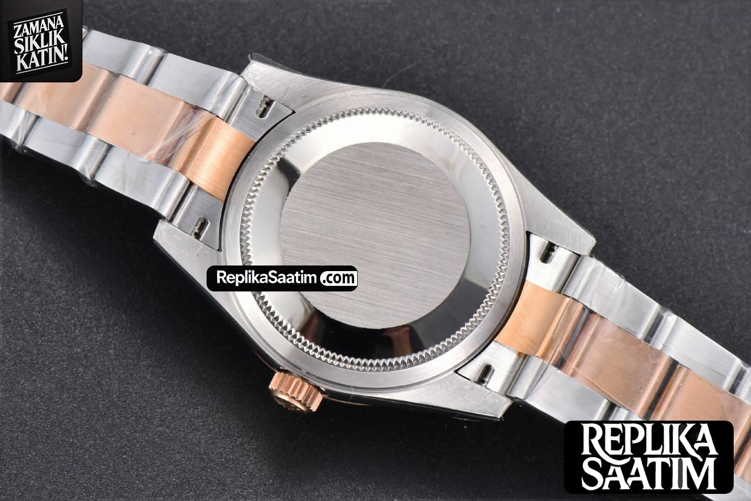 DateJust 31MM 904L RG/SS GMF Fluted Bezel Silver Flowers Dial Oyster Bracelet A2824 -18