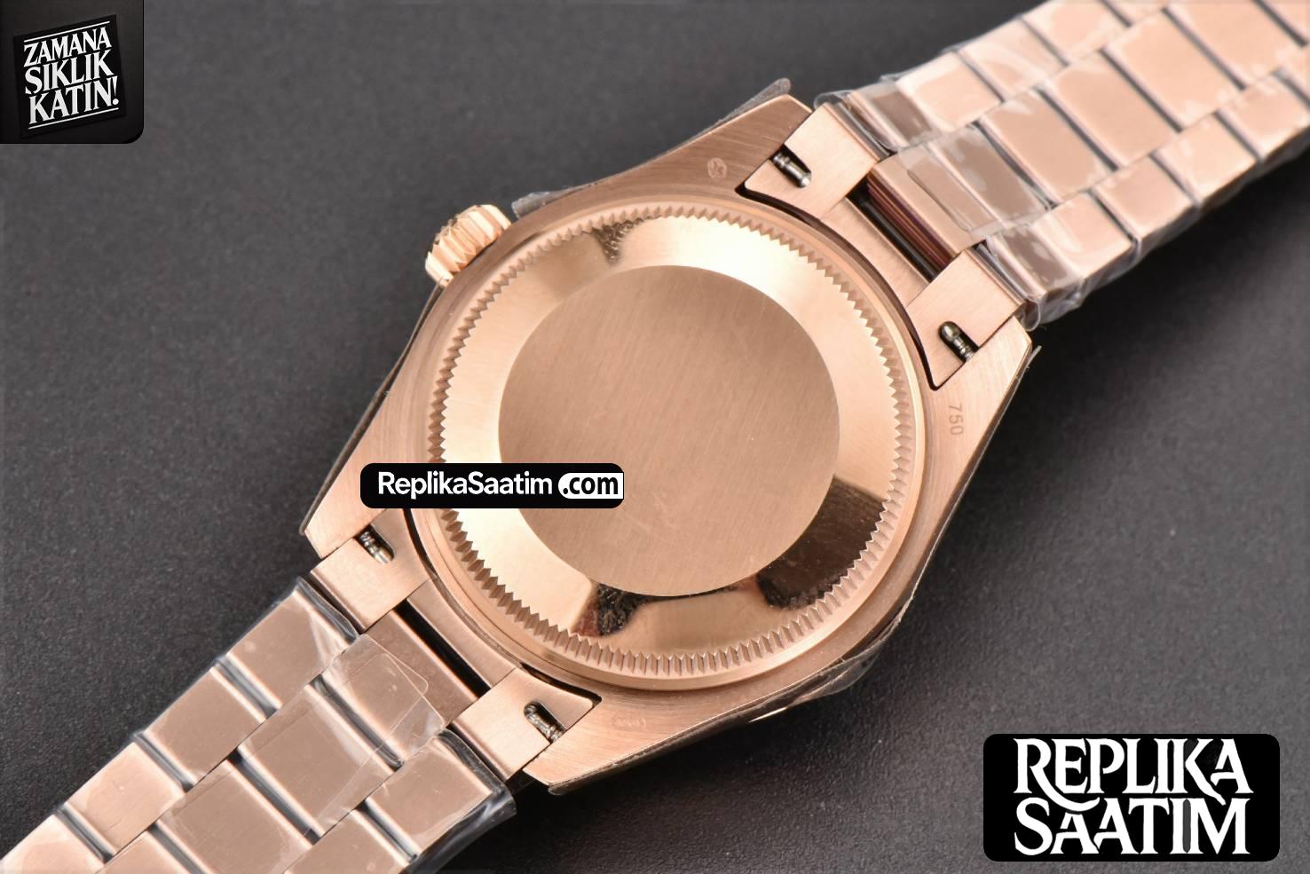 DateJust 31MM Ladies 904L RG WF Diamond Purple Dial Diamond Roma Marker Oyster Bracelet A2671 -18