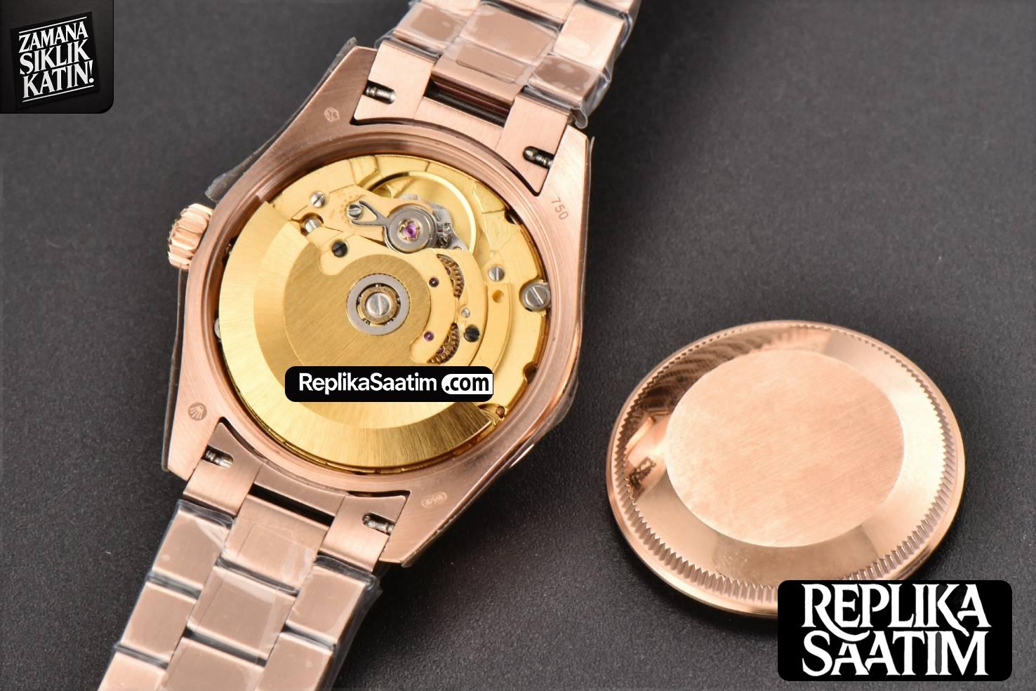 DateJust 31MM Ladies 904L RG WF Diamond Purple Dial Diamond Roma Marker Oyster Bracelet A2671 -19
