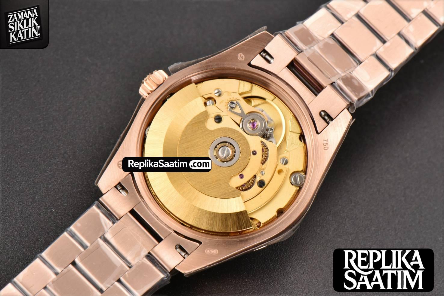 DateJust 31MM Ladies 904L RG WF Diamond Purple Dial Diamond Roma Marker Oyster Bracelet A2671 -20