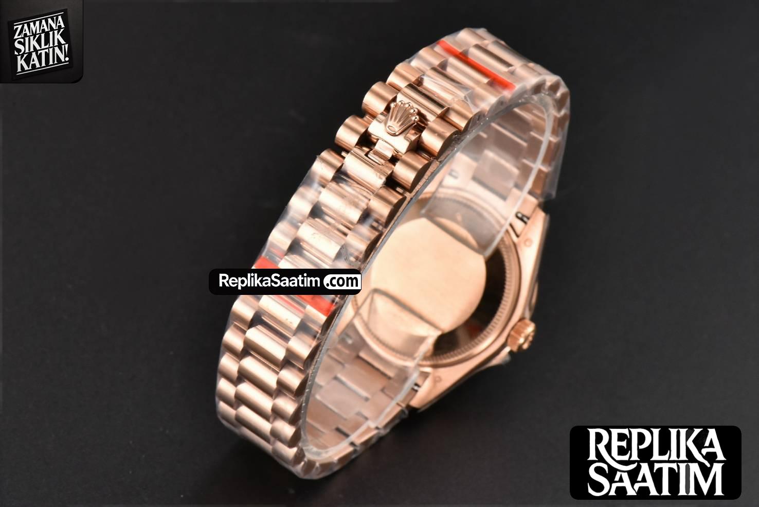 DateJust 31MM Ladies 904L RG WF Diamond Purple Dial Diamond Roma Marker Oyster Bracelet A2671 -34