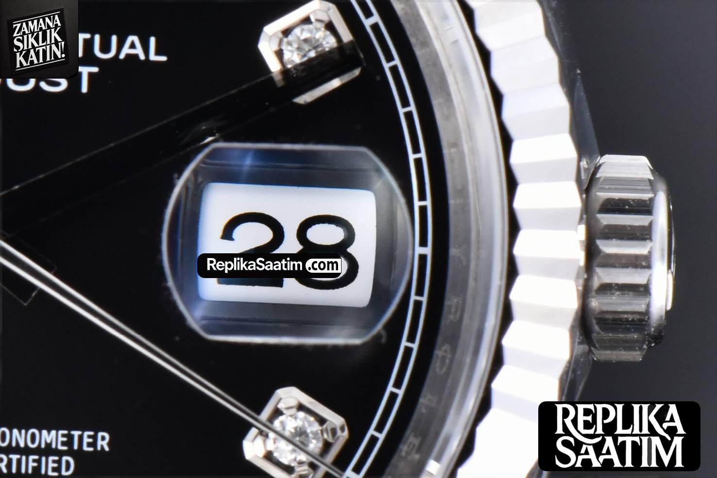 DateJust 36MM 126234 904L VSF Black Dial Diamond Marker Jubilee Bracelet VS3235 -09