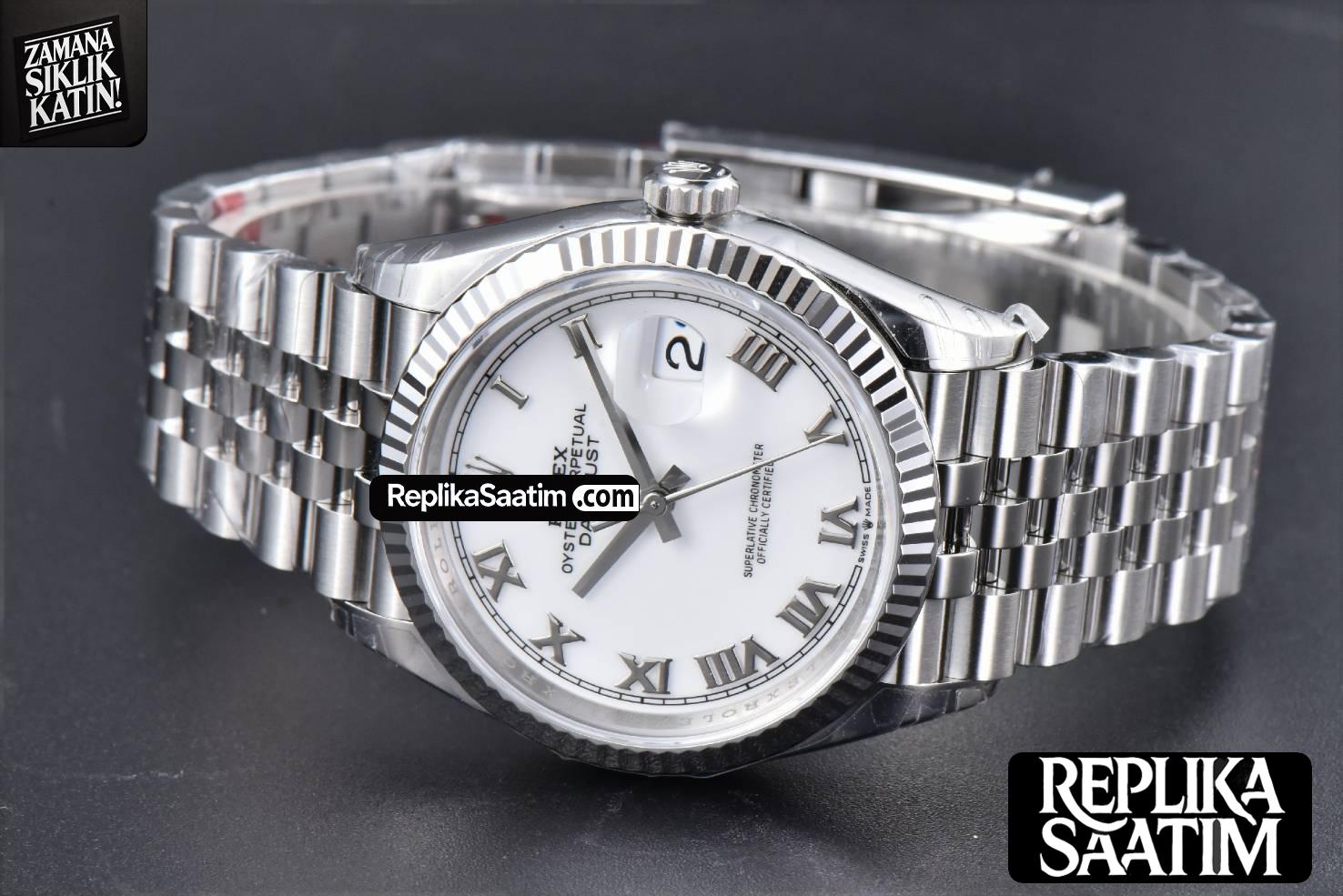 DateJust 36MM 126234 904L VSF White Dial Roma Marker Jubilee Bracelet VS3235 -15