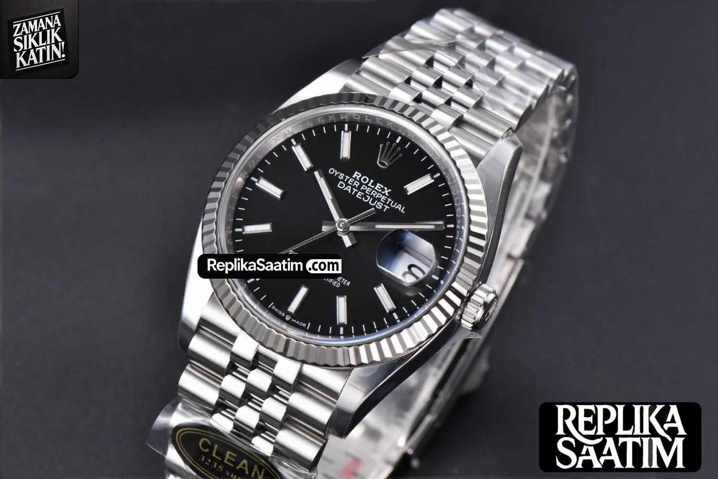 DateJust 36MM 126234 Clean CF Black Dial Jubilee Bracelet VR3235 -04