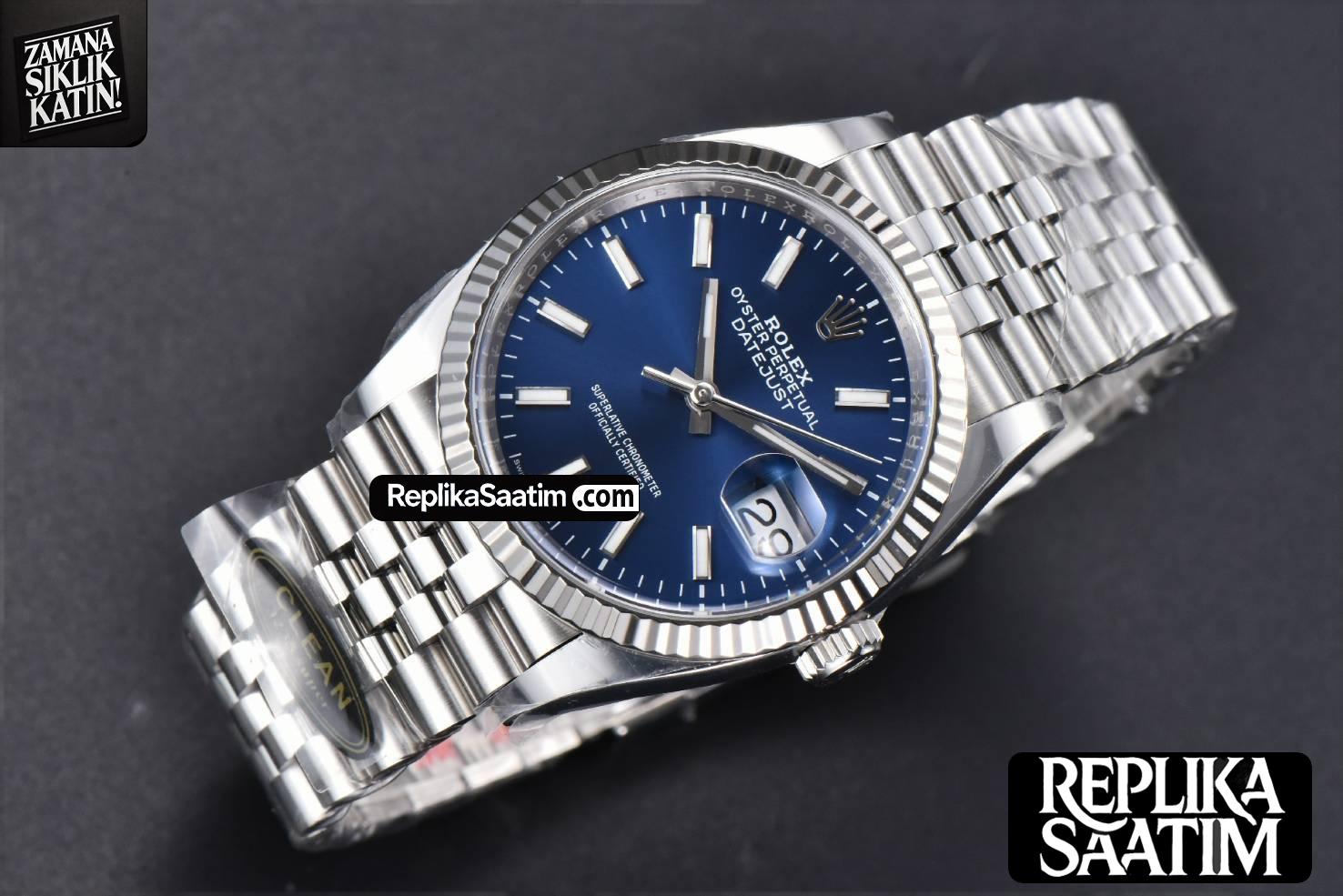 DateJust 36MM 126234 Clean CF Blue Dial Jubilee Bracelet VR3235 -03
