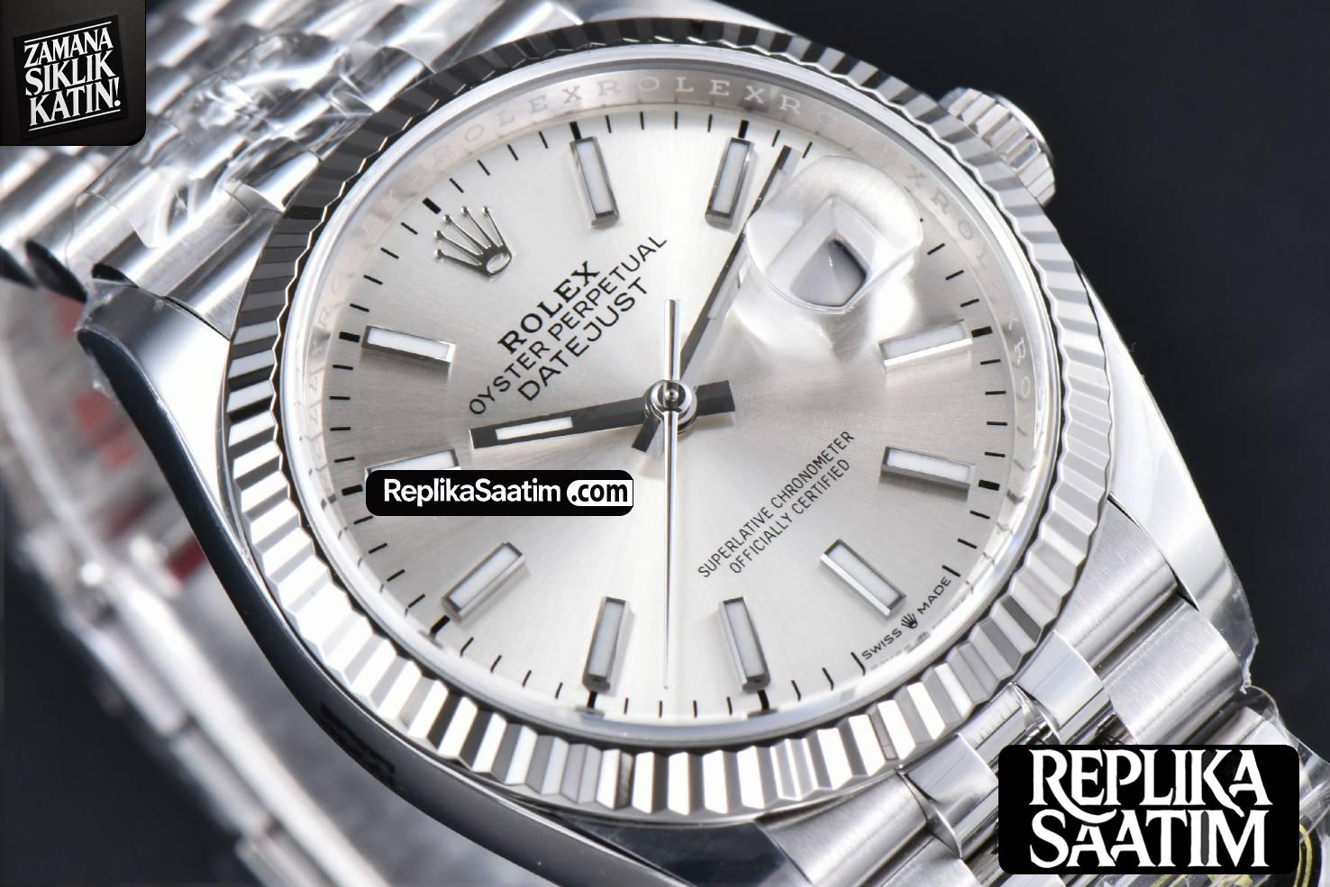 DateJust 36MM 126234 Clean CF Silver Dial Jubilee Bracelet VR3235 -12