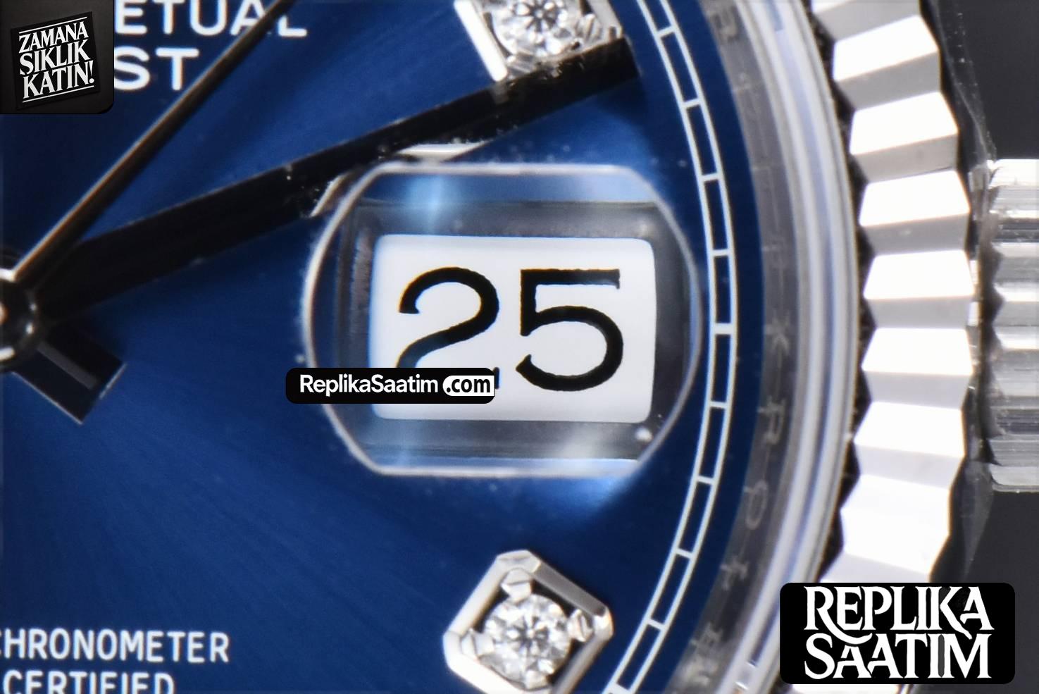 DateJust 36MM 904L VSF Blue Dial Diamond Marker Jubilee VS3235 -08