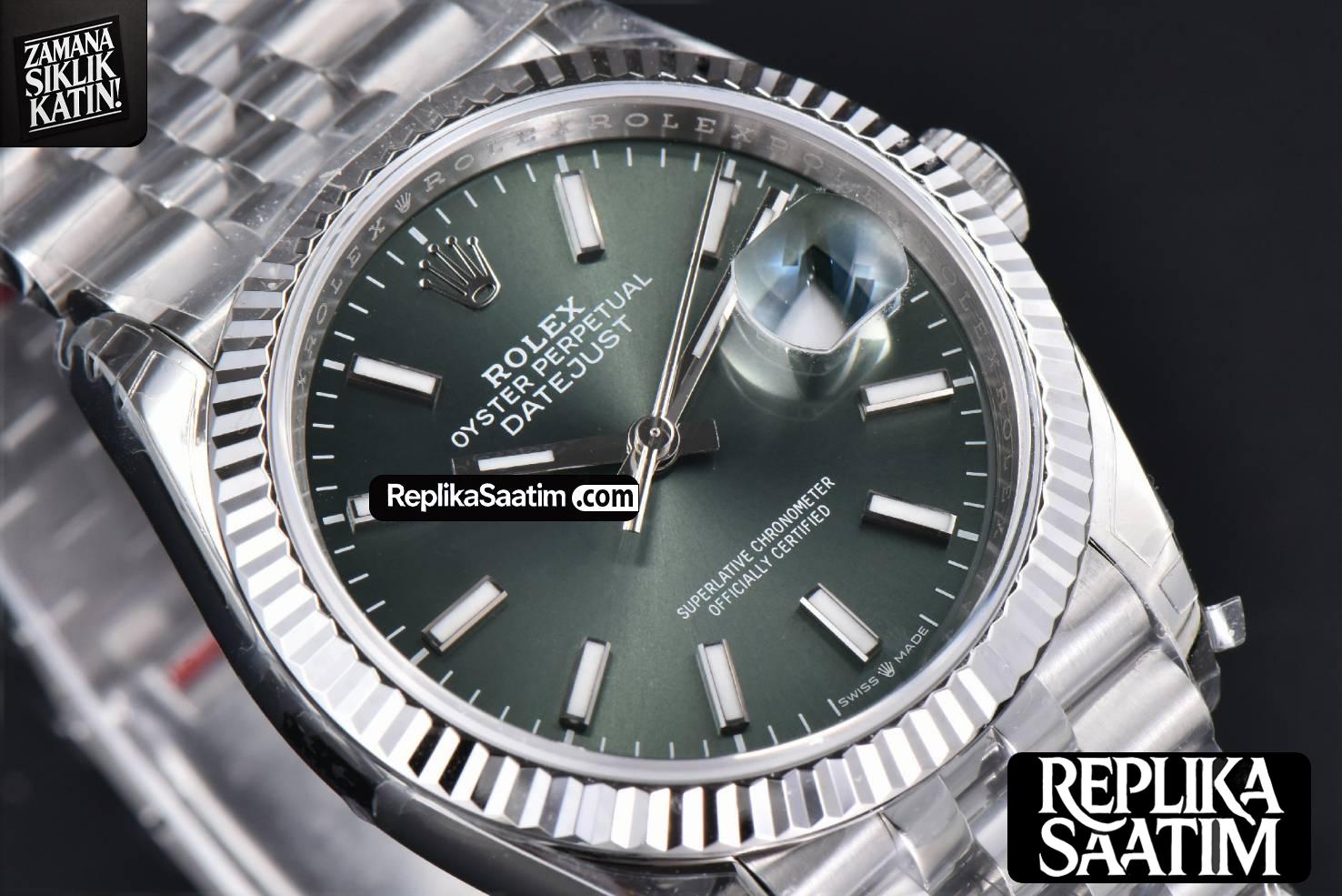 DateJust 36MM 904L VSF Green Dial Jubilee VS3235 -13