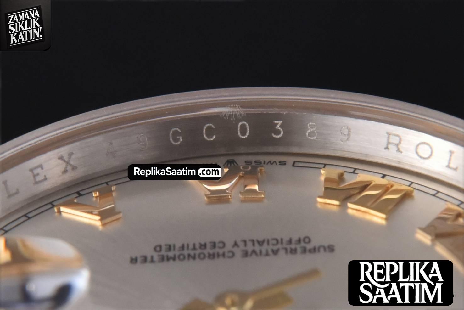 DateJust 36MM 904L YG/SS GMF Fluted Bezel Silver Dial Roma Marker Jubilee Bracelet VR3285 -11