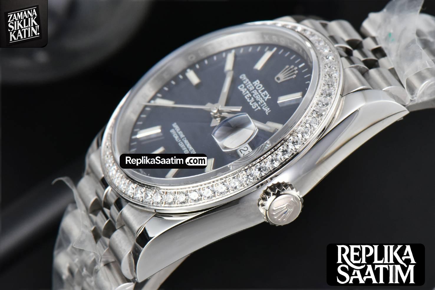 DateJust 36mm BPF Diamond Blue Motif Dial Jubilee Bracelet A2824 -10