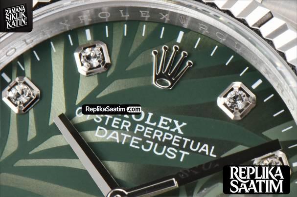 DateJust 36MM BPF Fluted Green Plam Dial Diamond Marker Jubilee Bracelet 2824 -04