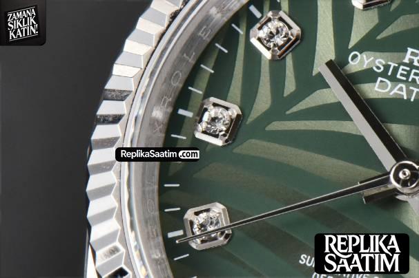 DateJust 36MM BPF Fluted Green Plam Dial Diamond Marker Jubilee Bracelet 2824 -05